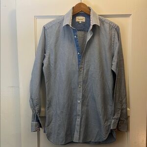 Men’s Ted Baker endurance woven shirt light blue